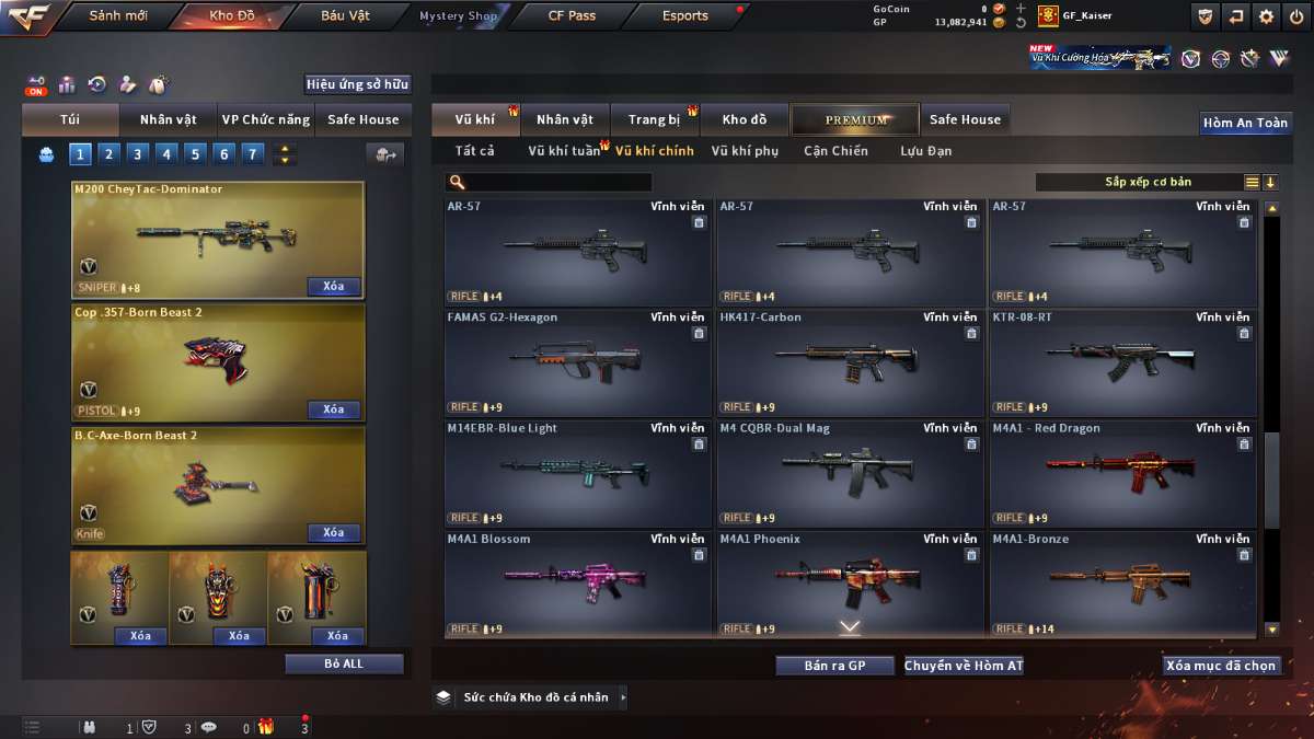 shop acc cf uy tin gia re